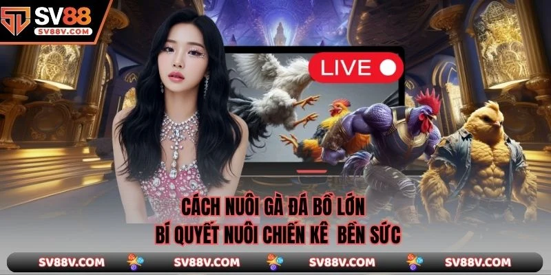 Cách Nuôi gà đá bồ lớn